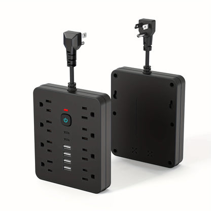 PrimeMarket™ PowerMax 14-In-1 Wall Outlet Extender with USB Ports & Smart Switch – Surge Protected Power Strip