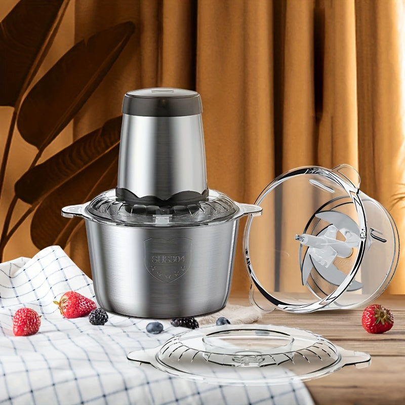 ProChef™ 2L Electric Stainless Steel Food Processor – Powerful Multi-Function Kitchen Chopper
