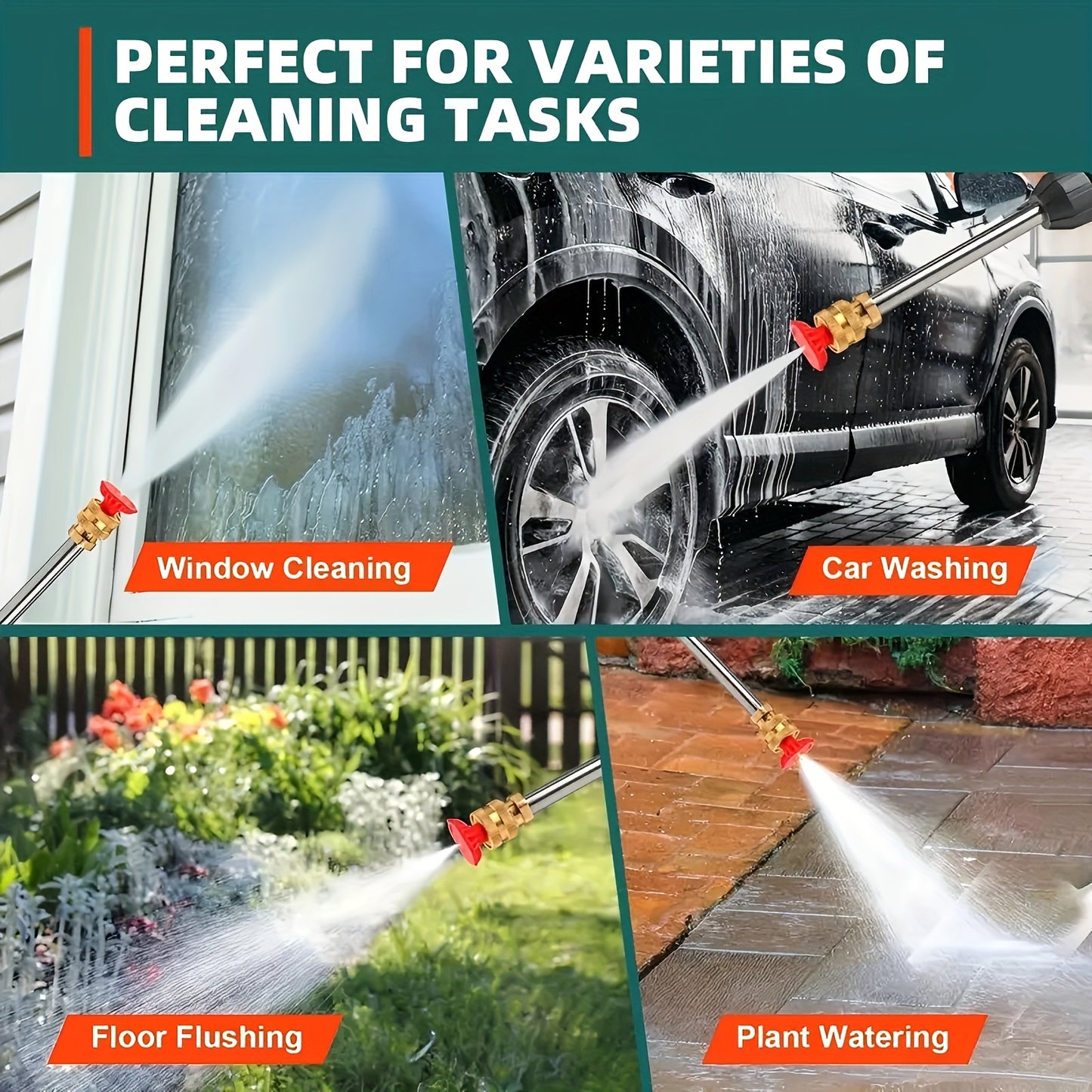 PrimeMarket™ HydroForce Pro Cordless High-Pressure Washer – Portable Rechargeable Power Cleaner with Dual Battery System