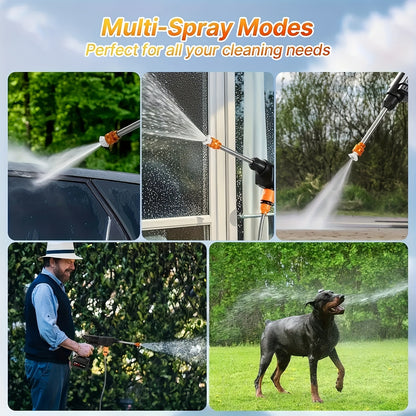 PrimeMarket™ HydroForce Pro Cordless High-Pressure Washer – Portable Rechargeable Power Cleaner with Dual Battery System