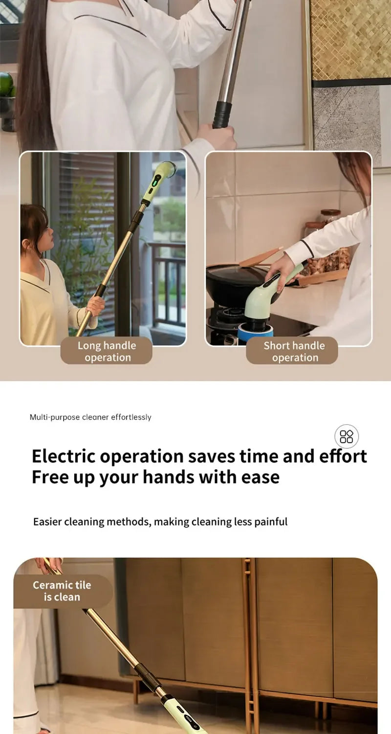 PrimeClean™ 360° Power Scrubber – Effortless Deep Cleaning