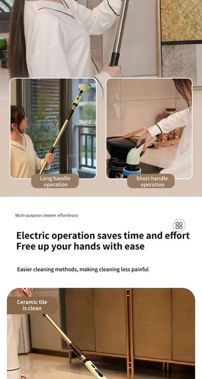 PrimeClean™ 360° Power Scrubber – Effortless Deep Cleaning