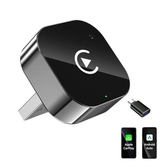 Wireless Carplay Adapter Plug and Play Wired to Wireless Carplay Dongle for iPhone iOS Auto Car Navigation
