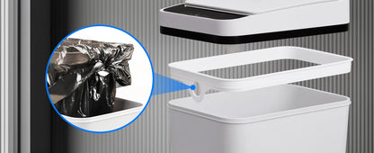PrimeMarket™ SmartMotion 12L Automatic Touchless Trash Can – 2 Pack Motion Sensor Garbage Bin with Soft-Close Lid for Bathroom & Bedroom