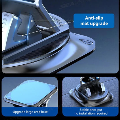 Universal Car Phone Holder Dashboard Mount – Anti-Slip Adjustable Smartphone Stand for GPS Navigation