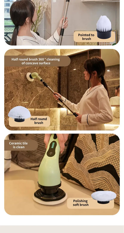 PrimeClean™ 360° Power Scrubber – Effortless Deep Cleaning