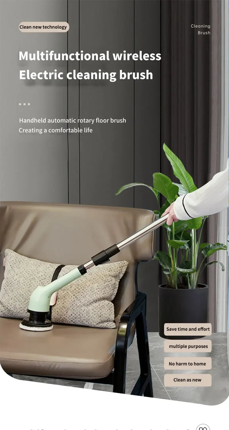 PrimeClean™ 360° Power Scrubber – Effortless Deep Cleaning