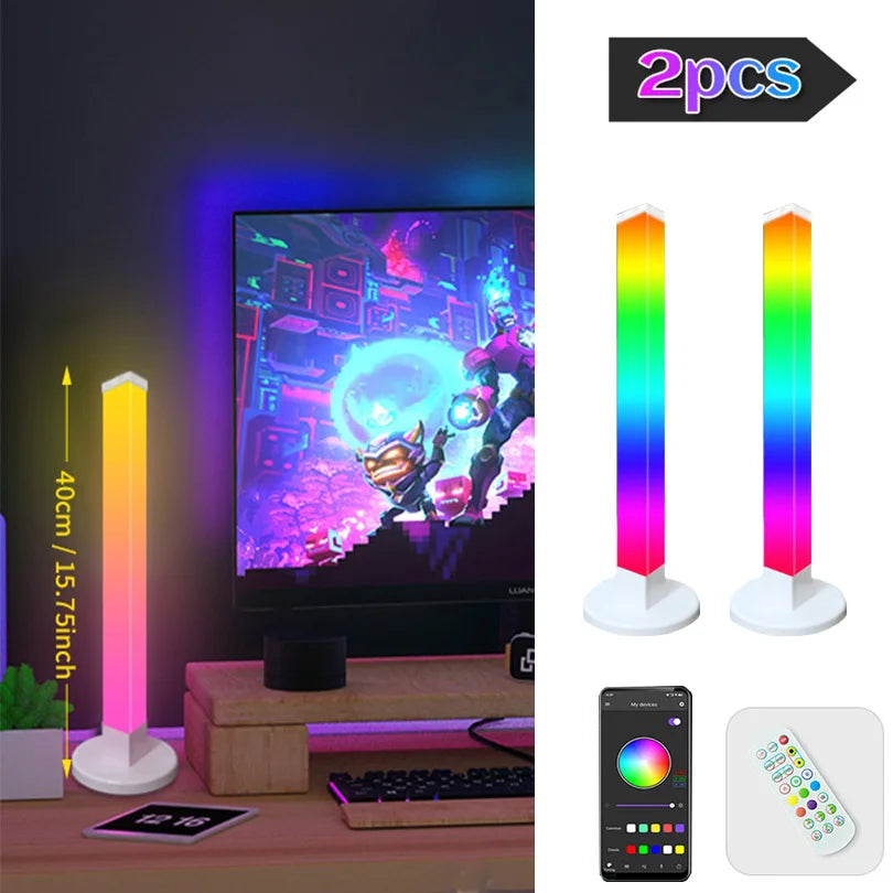 150cm Smart RGB LED Corner Floor Lamp – App & Remote Control Ambient Light for Bedroom, Gaming & Living Room