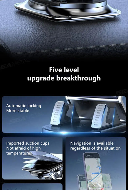 Universal Car Phone Holder Dashboard Mount – Anti-Slip Adjustable Smartphone Stand for GPS Navigation