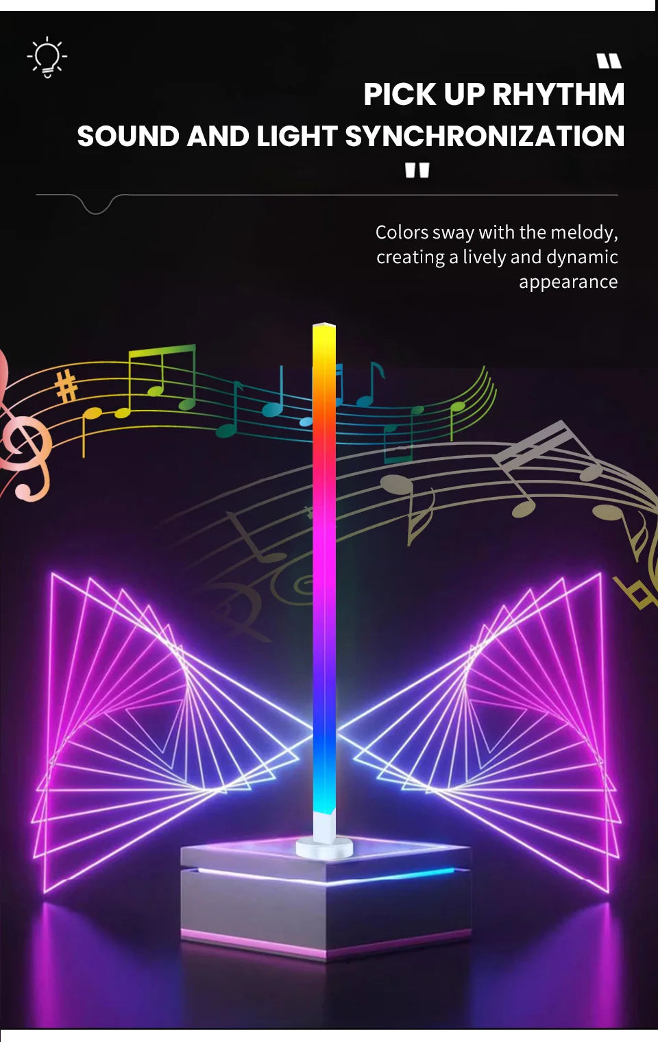150cm Smart RGB LED Corner Floor Lamp – App & Remote Control Ambient Light for Bedroom, Gaming & Living Room