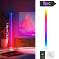 150cm Smart RGB LED Corner Floor Lamp – App & Remote Control Ambient Light for Bedroom, Gaming & Living Room