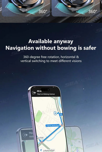 Universal Car Phone Holder Dashboard Mount – Anti-Slip Adjustable Smartphone Stand for GPS Navigation