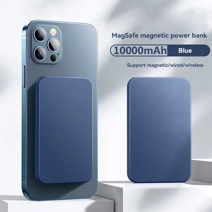 50000mAh Magnetic Wireless Power Bank – 22.5W Fast Charging Portable Battery (Black & White)