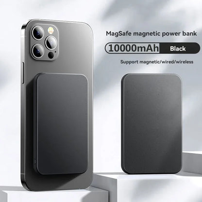50000mAh Magnetic Wireless Power Bank – 22.5W Fast Charging Portable Battery (Black & White)