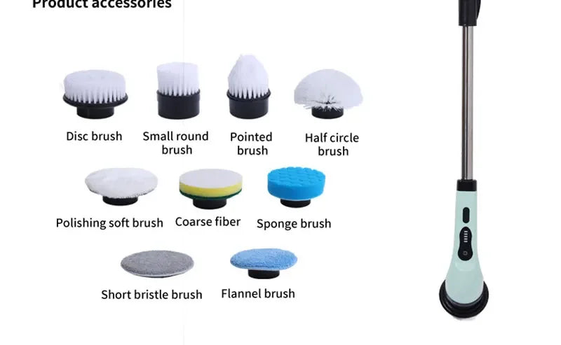 PrimeClean™ 360° Power Scrubber – Effortless Deep Cleaning