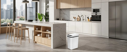 PrimeMarket™ SmartMotion 12L Automatic Touchless Trash Can – 2 Pack Motion Sensor Garbage Bin with Soft-Close Lid for Bathroom & Bedroom