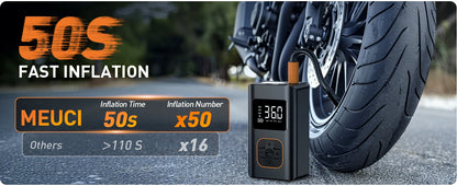 PrimeAir™ Wireless Digital Tire Inflator – 150PSI High Power Compressor