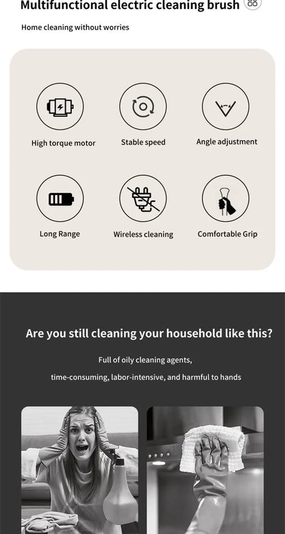 PrimeClean™ 360° Power Scrubber – Effortless Deep Cleaning