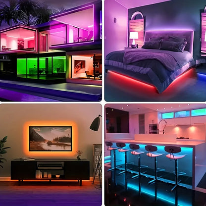 PRIME MARKET™ 40M RGB LED Strip Lights with Remote – Smart Color Changing Light Kit for Bedroom, Gaming Room & Home Deco