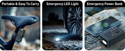 PrimeAir™ Wireless Digital Tire Inflator – 150PSI High Power Compressor