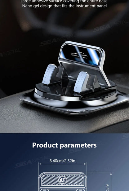 Universal Car Phone Holder Dashboard Mount – Anti-Slip Adjustable Smartphone Stand for GPS Navigation