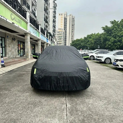 Waterproof Car Cover Size L – Full Exterior Protection with Reflective Strips for Sedans & Compact SUVs