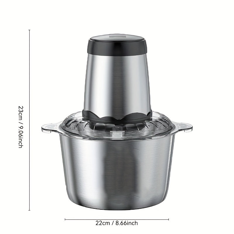 ProChef™ 2L Electric Stainless Steel Food Processor – Powerful Multi-Function Kitchen Chopper