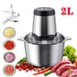 ProChef™ 2L Electric Stainless Steel Food Processor – Powerful Multi-Function Kitchen Chopper
