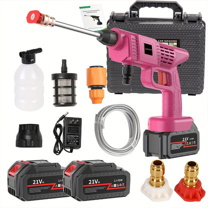 PrimeMarket™ HydroForce Pro Cordless High-Pressure Washer – Portable Rechargeable Power Cleaner with Dual Battery System
