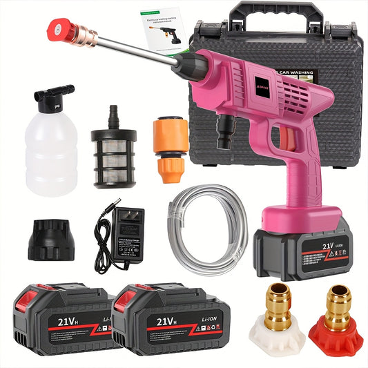 PrimeMarket™ HydroForce Pro Cordless High-Pressure Washer – Portable Rechargeable Power Cleaner with Dual Battery System