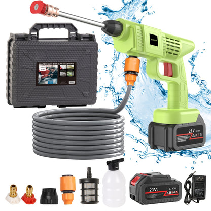 PrimeMarket™ HydroForce Pro Cordless High-Pressure Washer – Portable Rechargeable Power Cleaner with Dual Battery System